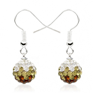 Oorbellen-Crystal-Bol-Bruin